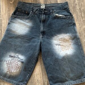 Distressed Blue Men's Jean Shorts